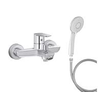 Mitigeur baignoire JACOB DELAFON July+ + pommeau de douche Juliette + flexible de douche métal