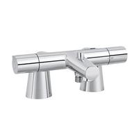 Mitigeur baignoire thermostatique Simone chromé avec colonnettes