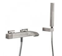 Mitigeur bain avec cascade Acier CUADRO COLORS - TRES 5071700203