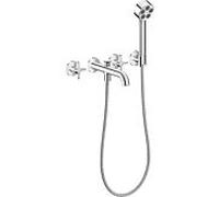 Axor One - Mélangeur de baignoire 4 trous encastré, avec accessoires, EcoSmart, chrome 48443000