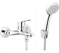 Mitigeur bain-douche chromé avec douchette à jet Sparc