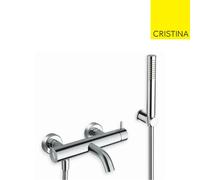 Mitigeur bain douche chromé avec kit douchette TRIVERDE - CRISTINA ONDYNA TV18051