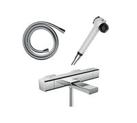 Mitigeur bain douche Ecostat E + pommeau Jocolino zebre + flexible Isiflex 160 cm