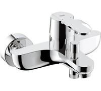 Mitigeur Bain Douche, GROHE Get, Mural, Raccord Fileté, Rosaces Métal, Cartouche Céramique 46mm, Chromé StarLight