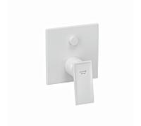 Mitigeur bain-douche Kludi 547595375 encastré, ensemble de finition blanc mat