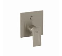 Mitigeur bain-douche Kludi 54759N575 encastré, ensemble de finition en acier inoxydable nickel brossé PVD