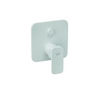 Mitigeur bain-douche Kludi RENON 427595375 avec installation encastrée, unité fonctionnelle, set de finition blanc mat