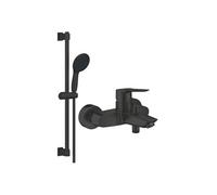 Mitigeur bain douche mécanique Start 2021 Noir mat + Ensemble de douche 2 jets avec barre Vitalio GROHE Start 110