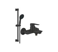 Mitigeur bain douche mécanique Start Edge 2020 Noir mat + Ensemble de douche 2 jets avec barre Vitalio GROHE Start 110