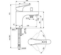 Mitigeur bain/douche - monotrou - Ulysse PORCHER
