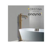 Mitigeur bain douche triverde monocolonne sur pied vieux bronze mat - CRISTINA ONDYNA TV18993