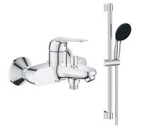 Mitigeur bain mécanique GROHE Bauloop avec ensemble de douche GROHE Vitalio Start