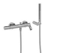 Mitigeur bain Douchette à main anticalcaire avec support orientable et flexible. - TRES 26117001