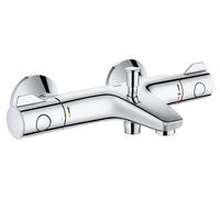 GROHE Mitigeur thermostatique Bain/Douche 1/2 Grohtherm 800 34569000, Argent