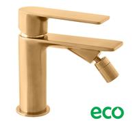 Mitigeur bidet à poser NIL en laiton doré brossé sans siphon