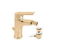 Mitigeur bidet COLORADO en laiton doré avec siphon
