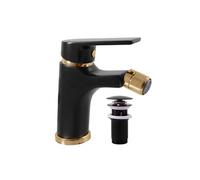 Mitigeur bidet COLORADO en laiton doré noir avec siphon