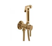 Mitigeur bidet ou WC encastrable SEINA avec douchette en laiton doré