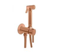 Mitigeur bidet ou WC encastrable SEINA avec douchette en laiton rose gold brossé