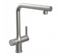 Mitigeur cuisine à eau gazeuse avec système de refroidissement et de filtration - aspect inox SCHÜTTE