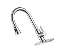 Mitigeur Cuisine Acier 3 Modes Bec Haut Mitigeur Cuisine Acier | 3 modes jet, pause, spray; acier brossé; fini anti-traces; pour idéal grands pots; design moderne