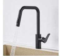 Mitigeur cuisine - CECIPA MAX - Inox 304 - Douchette extractible 40 cm - Double jet mousse/puissant - Bec pivotant 360°