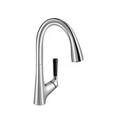 Jacob Delafon Malleco E562-CP Robinet de cuisine avec douche amovible, bec pivotant à 360° et poignée personnalisable (3 couleurs incluses)