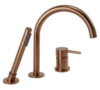 Mitigeur De Baignoire À 3 Trous REA Lungo Brush Copper