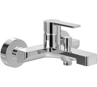 Mitigeur de baignoire | Économie d'eau, design carré, finition chrome