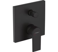 Mitigeur de baignoire encastré hansgrohe Vernis Shape, finition noir mat, 1 pièce.