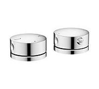 Mitigeur de bain 2 trous pour montage sur bord de baignoire AXOR hansgrohe One 48470000 avec thermostat, chromé