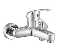 Avizar Mitigeur de Bain et Douche en Laiton Finition Chromé Anti-fuite Argent