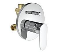 Mitigeur de bain monocommande encastré Laufen PRO X HF506981100000 , avec ensemble de vannes complet, chromé