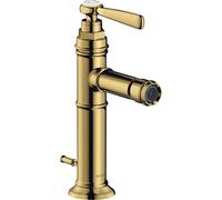 Hansgrohe hansgrohe Mitigeur monocommande bidet Axor Montreux A 110 mm, m HG, tirette, opt. or poli Quantité:1