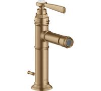 Mitigeur de bidet AXOR Montreux à levier unique de la taille d'une main, avec poignée à levier et vide-poche, 16526140, Couleur: Bronze brossé