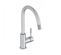 Jacob Delafon – Mitigeur de cuisine Edgar E23309-CP – Douchette extractible, bec pivotant, chrome