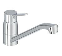 Mitigeur de cuisine bec droit - JACOB DELAFON - EO - Hauteur sous bec 11,9 cm - Avec flexibles - Finition chrome
