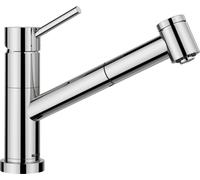 Mitigeur de cuisine Blanco avec douchette KANO-S-F, chrome brillant, montage sur fenêtre, orientable, 527969