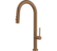 Mitigeur de cuisine Deante OLFATO avec douchette extractible et 2 types de jet – Mitigeur d'évier haute pression bronze brossé