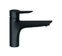 mitigeur de cuisine Kludi Mix 329433975 levier fermé, bec extractible pivotant, noir mat