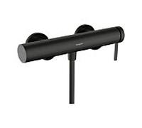 Mitigeur de douche Hansgrohe Finoris 76620340, montage en surface, 1 sortie, chrome noir brossé