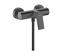 hansgrohe Vivenis Mitigeur monocommandé pour douche Original apparent, 75623340, Couleur: Chrome noir brossé