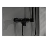 Mitigeur de douche monocommande Hansgrohe Vivenis 75623670 apparent, avec silencieux, noir mat