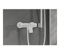 hansgrohe Vivenis Mitigeur monocommandé pour douche Original apparent, 75623700, Couleur: blanc mat