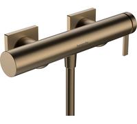 Mitigeur de douche mural Hansgrohe Tecturis E, finition bronze brossé