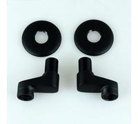 Mitigeur de douche réglable en laiton avec 2 adaptateurs (1,9 cm à 1,3 cm) - Fixation de salle de bain argentée pour une installation facile, système de contrôle de douche durable