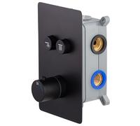 Mitigeur de douche thermostatique à encastrer SWITCHEA noir by EUROSANIT