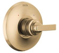 Mitigeur de douche thermostatique, à levier unique, finition champagne, bronze, sans kit de construction