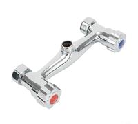 Mitigeur de douche thermostatique en laiton massif avec double sortie finition chromée pour salle de bain Kit de montage mural avec compatibilité avec rail élévateur