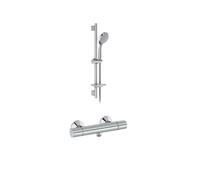 Mitigeur de douche thermostatique Simone + barre + pommeau de douche